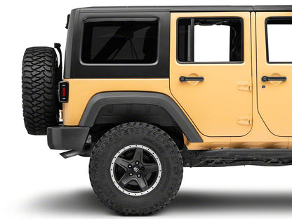 Raxiom Axial Series Lux LED Tail Lights; Black Housing; Clear Lens (07-18 Jeep Wrangler JK)