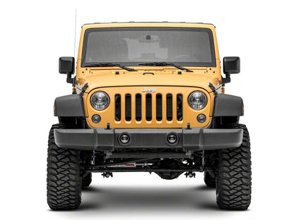 Raxiom Axial Series Nighthawk LED Fog Lights (07-18 Jeep Wrangler JK; 18-25 Jeep Wrangler JL Sahara, Rubicon w/ Plastic Bumper)