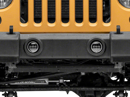 Raxiom Axial Series Halo LED Fog Lights; Amber (07-18 Jeep Wrangler JK)