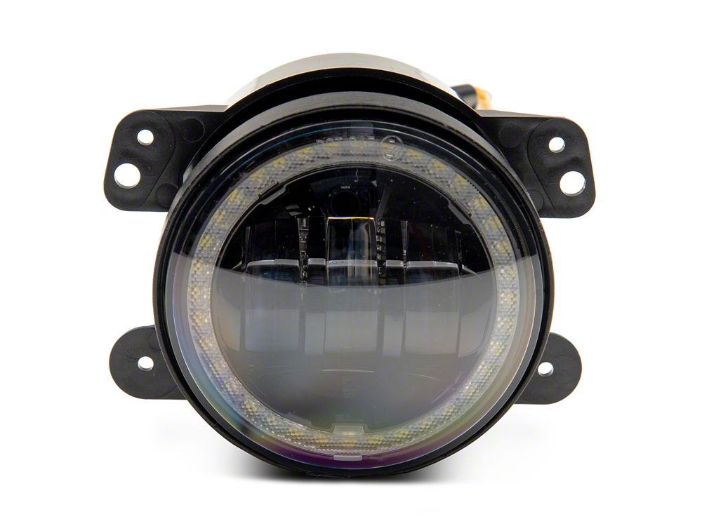 Raxiom Axial Series 4-Inch LED Fog Lights with Halo (07-18 Jeep Wrangler JK)