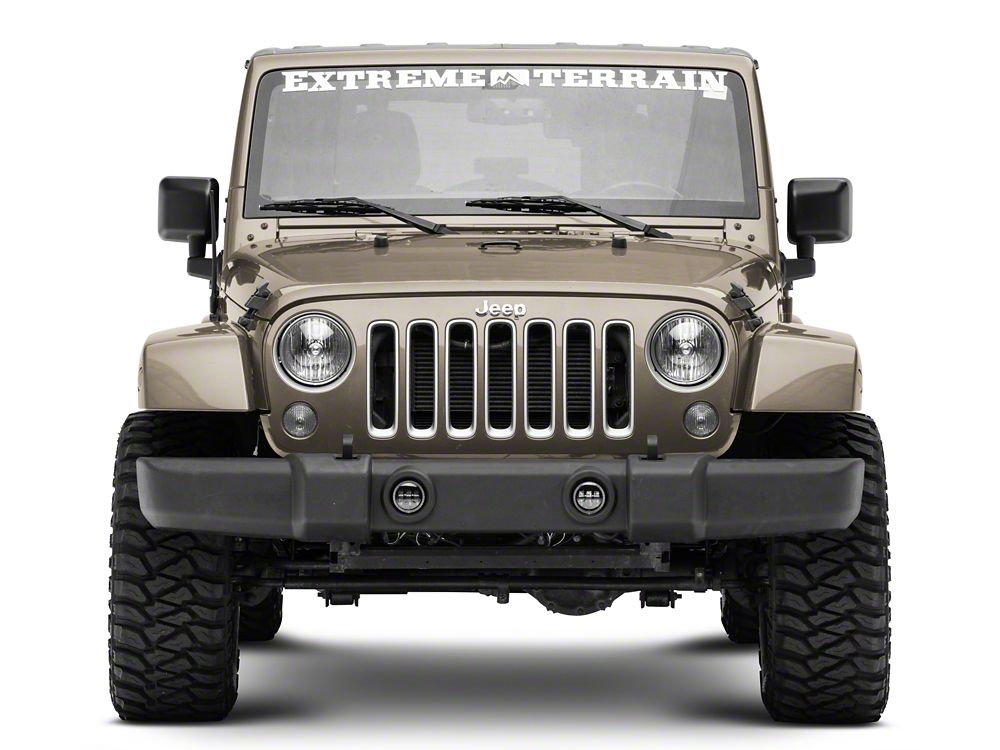 Raxiom Axial Series 4-Inch LED Fog Lights with Halo (07-18 Jeep Wrangler JK)