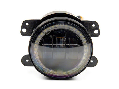 Raxiom Axial Series 4-Inch LED Devil Eyes Fog Lights with Halo (07-18 Jeep Wrangler JK)