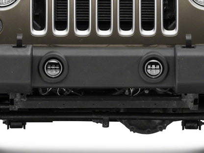 Raxiom Axial Series 4-Inch LED Devil Eyes Fog Lights with Halo (07-18 Jeep Wrangler JK)