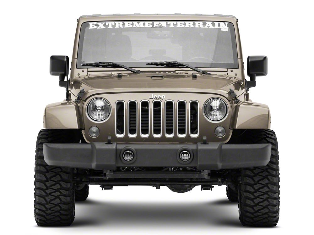 Raxiom Axial Series 4-Inch LED Devil Eyes Fog Lights with Halo (07-18 Jeep Wrangler JK)
