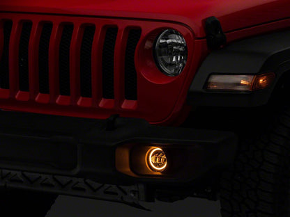 Raxiom Axial Series LED Fog Lights with Halo (07-25 Jeep Wrangler JK & JL)
