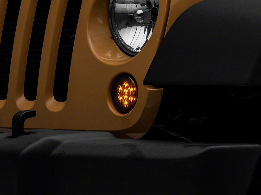 Raxiom Axial Series LED Turn Signals; Smoked (07-18 Jeep Wrangler JK)