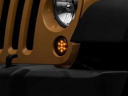 Raxiom Axial Series LED Turn Signals; Smoked (07-18 Jeep Wrangler JK)