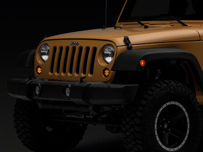 Raxiom Axial Series LED Turn Signals; Smoked (07-18 Jeep Wrangler JK)