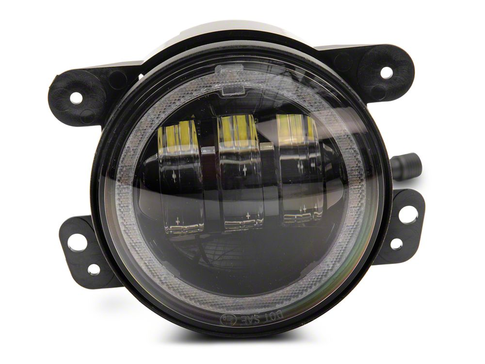 Raxiom Axial Series 4-Inch LED Fog Lights with RGB Halo (07-18 Jeep Wrangler JK)