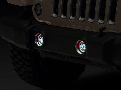 Raxiom Axial Series 4-Inch LED Fog Lights with RGB Halo (07-18 Jeep Wrangler JK)