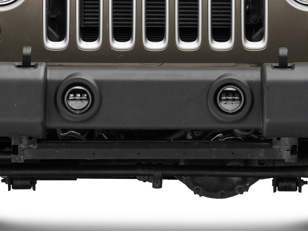Raxiom Axial Series 4-Inch LED Fog Lights with RGB Halo (07-18 Jeep Wrangler JK)