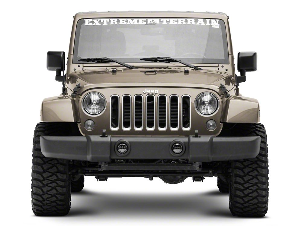 Raxiom Axial Series 4-Inch LED Fog Lights with RGB Halo (07-18 Jeep Wrangler JK)
