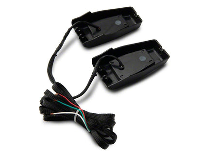 Raxiom Axial Series Rear Window Glass Hinge LED Lights (07-18 Jeep Wrangler JK w/ Hard Top)