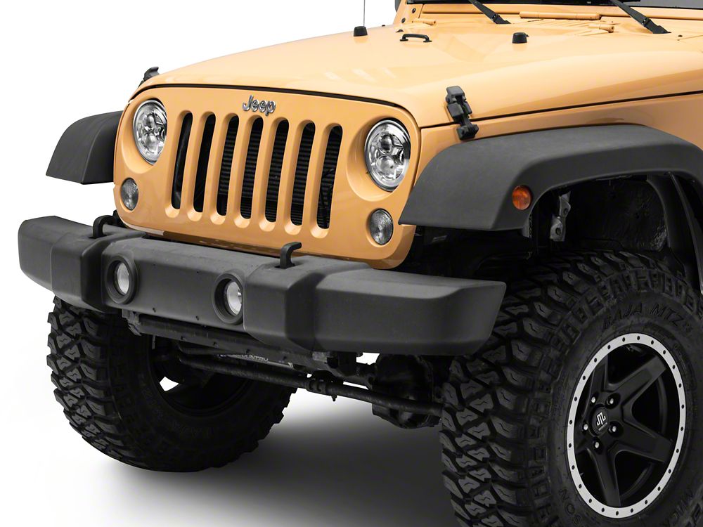 Raxiom 7-Inch LED Headlights; Chrome Housing; Clear Lens (07-18 Jeep Wrangler JK)