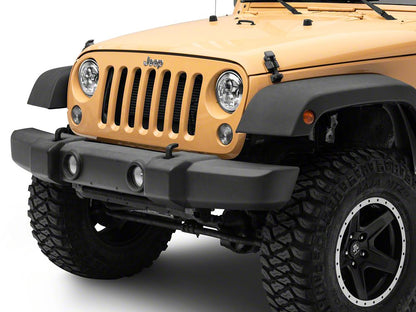 Raxiom 7-Inch LED Headlights; Chrome Housing; Clear Lens (07-18 Jeep Wrangler JK)