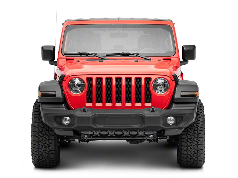 Raxiom Axial Series Sequential LED Parking/Turn Signal Lights; Smoked (18-25 Jeep Wrangler JL Sport w/ Factory Halogen Lights)