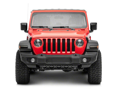 Raxiom Axial Series Sequential LED Parking/Turn Signal Lights; Smoked (18-25 Jeep Wrangler JL Sport w/ Factory Halogen Lights)