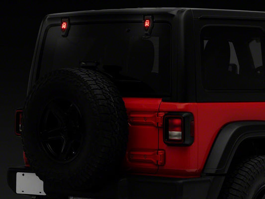 Raxiom Axial Series Rear Window Glass Hinge LED Lights (18-25 Jeep Wrangler JL)
