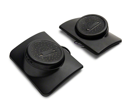 Raxiom Axial Series Halo LED Tail Lights; Black Housing; Clear Lens (07-18 Jeep Wrangler JK)