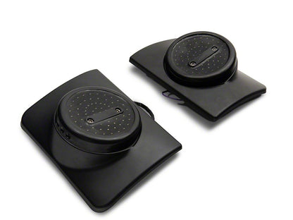 Raxiom Axial Series Halo LED Tail Lights; Black Housing; Clear Lens (07-18 Jeep Wrangler JK)