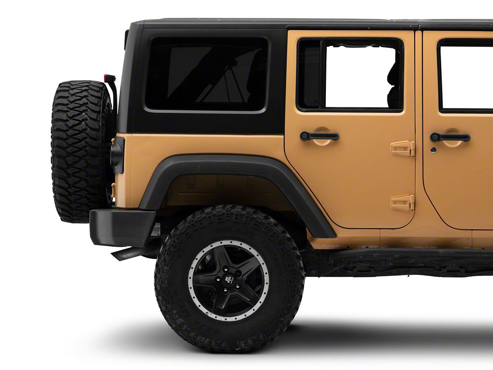Raxiom Axial Series Halo LED Tail Lights; Black Housing; Clear Lens (07-18 Jeep Wrangler JK)