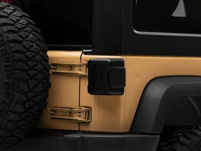 Raxiom Axial Series Carver LED Tail Lights; Black Housing; Smoked Lens (07-18 Jeep Wrangler JK)