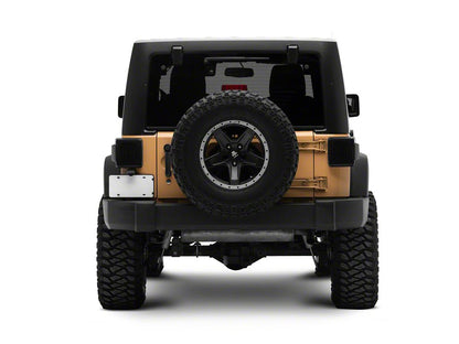 Raxiom Axial Series Carver LED Tail Lights; Black Housing; Smoked Lens (07-18 Jeep Wrangler JK)