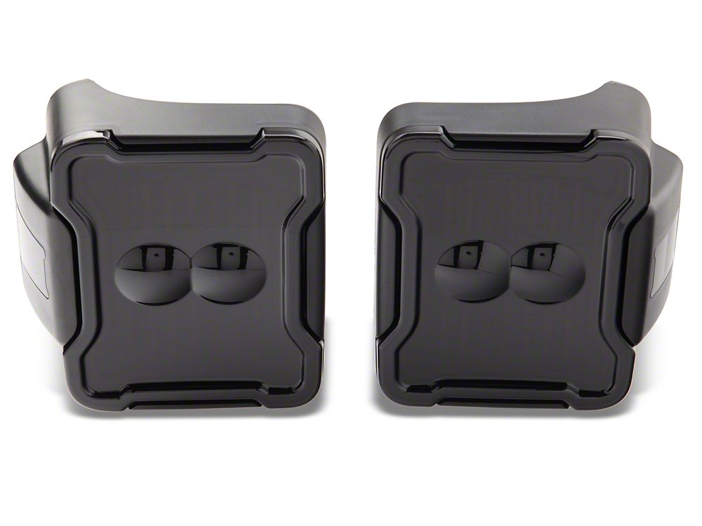 Raxiom Axial Series Linear LED Tail Lights; Black Housing; Smoked Lens (18-25 Jeep Wrangler JL w/ Factory Halogen Tail Lights & w/o Blind Spot Detection)