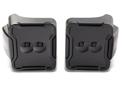 Raxiom Axial Series Linear LED Tail Lights; Black Housing; Smoked Lens (18-25 Jeep Wrangler JL w/ Factory Halogen Tail Lights & w/o Blind Spot Detection)