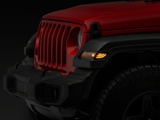 Raxiom Axial Series LED Side Marker Lights; Smoked (18-25 Jeep Wrangler JL)