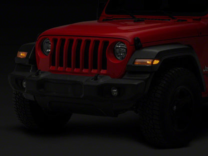 Raxiom Axial Series LED Side Marker Lights; Smoked (18-25 Jeep Wrangler JL)