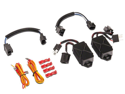 Raxiom Axial Series 7-Inch LED Headlights with DRL Turn Signals; Black Housing; Clear Lens (07-18 Jeep Wrangler JK)