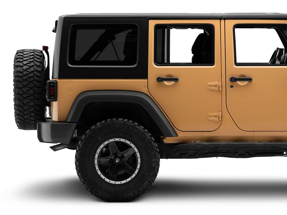 Raxiom Axial Series Trident LED Tail Lights; Black Housing; Smoked Lens (07-18 Jeep Wrangler JK)