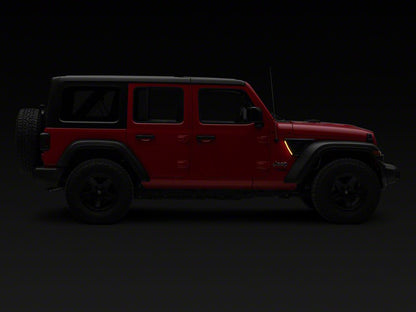 Raxiom LED Fender Vent Lighting with DRL and Turn Signal (18-25 Jeep Wrangler JL)
