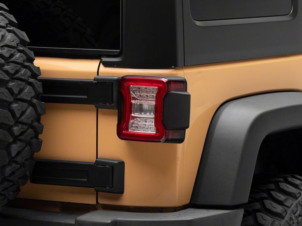 Raxiom LED Tail Lights; Clear Housing; Clear Lens (07-18 Jeep Wrangler JK)
