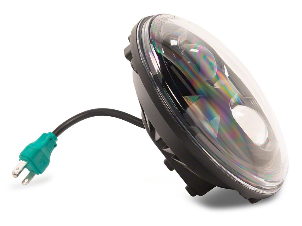 Raxiom Axial Series DB1 LED Headlights; Black Housing; Clear Lens (07-18 Jeep Wrangler JK)