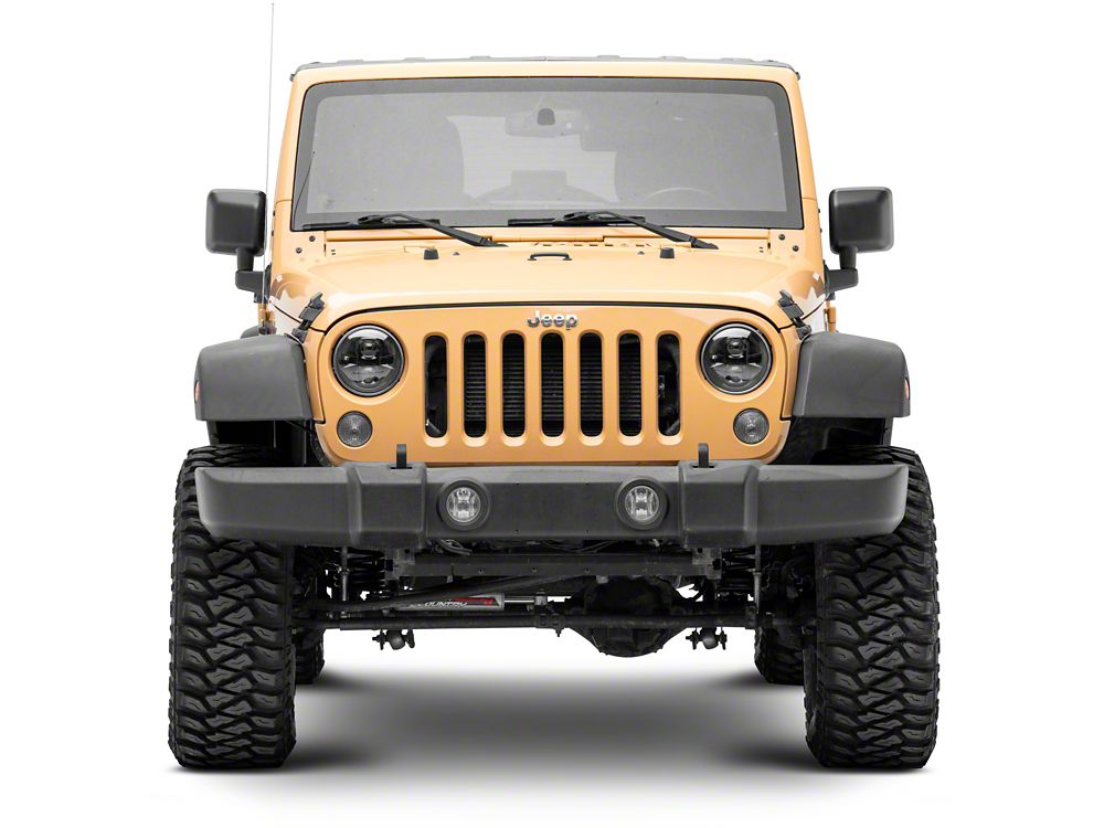 Raxiom Axial Series DB1 LED Headlights; Black Housing; Clear Lens (07-18 Jeep Wrangler JK)