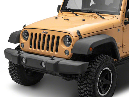 Raxiom Axial Series DB1 LED Headlights; Black Housing; Clear Lens (07-18 Jeep Wrangler JK)