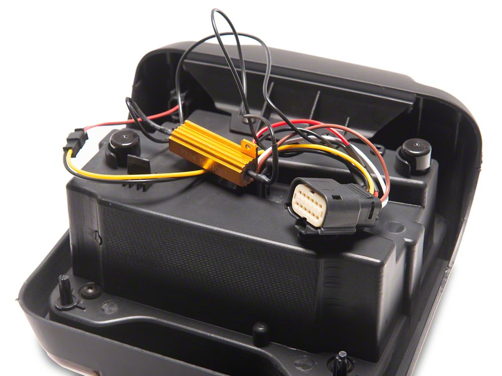 Raxiom LED Tail Lights; Red Housing; Smoked Lens (18-25 Jeep Wrangler JL w/ Factory Halogen Tail Lights & w/o Blind Spot Detection)