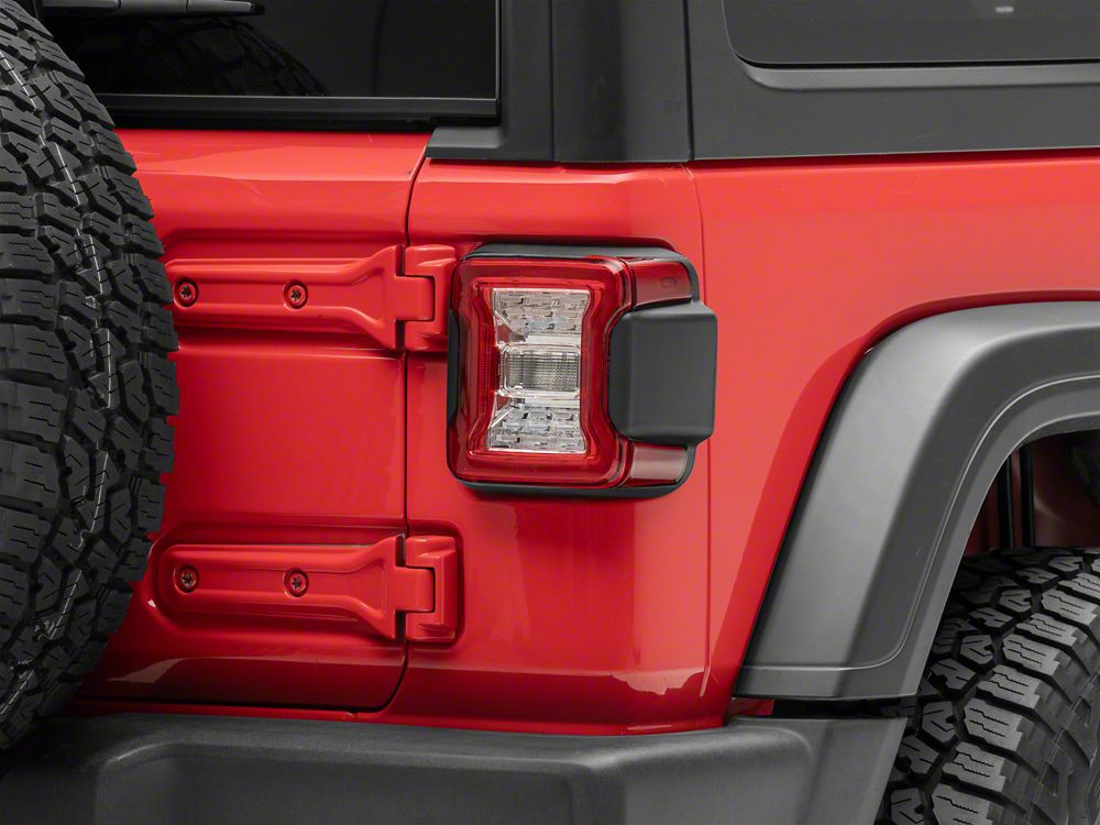 Raxiom LED Tail Lights; Clear Housing; Clear Lens (18-25 Jeep Wrangler JL w/ Factory Halogen Tail Lights & w/o Blind Spot Detection)
