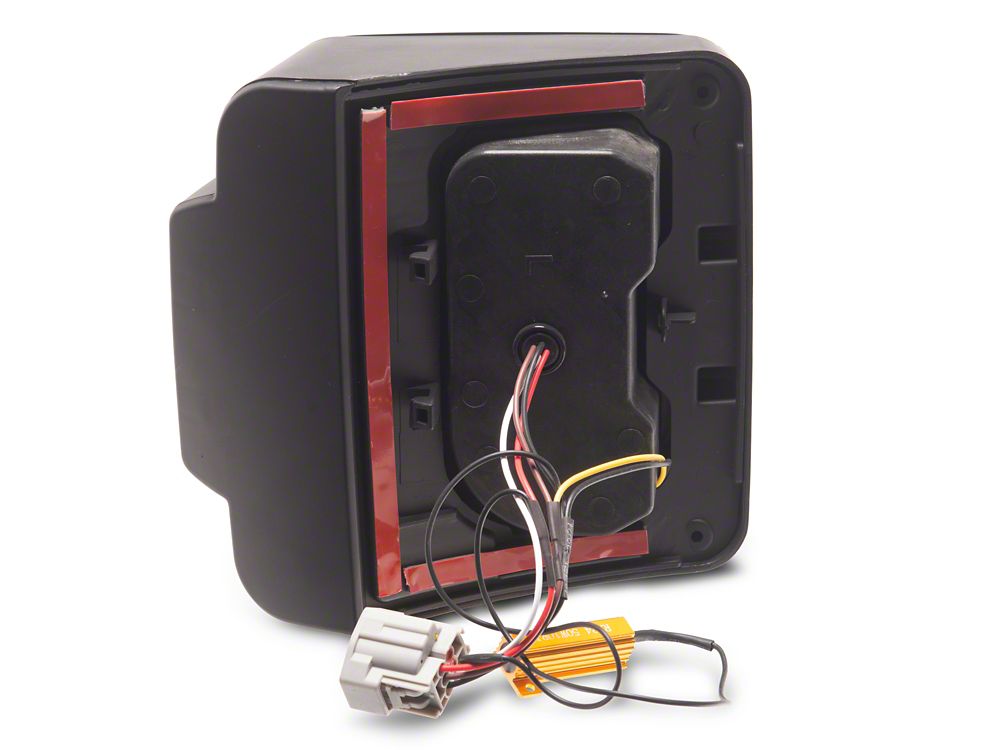 Raxiom LED Tail Lights; Red Housing; Smoked Lens (07-18 Jeep Wrangler JK)
