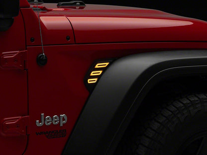Raxiom Axial Series LED Fender Lights with Sequential Turn Signal Function (18-25 Jeep Wrangler JL)