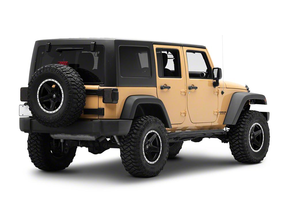 Raxiom Axial Series LED Tail Lights; Black Housing; Smoked Lens (07-18 Jeep Wrangler JK)