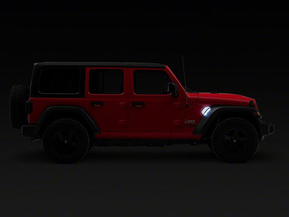 Raxiom Axial Series LED Fender Vent Sidemarker; Clear (18-25 Jeep Wrangler JL)