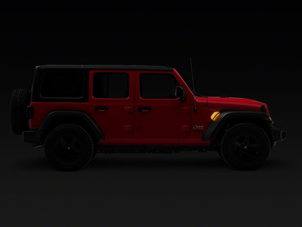 Raxiom Axial Series LED Fender Vent Sidemarker; Clear (18-25 Jeep Wrangler JL)