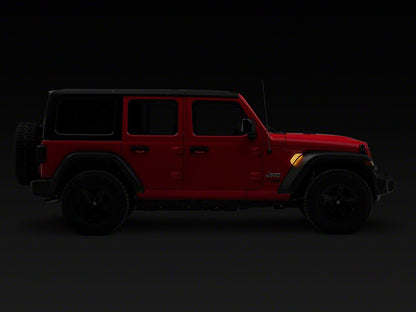 Raxiom Axial Series LED Fender Vent Sidemarker; Clear (18-25 Jeep Wrangler JL)