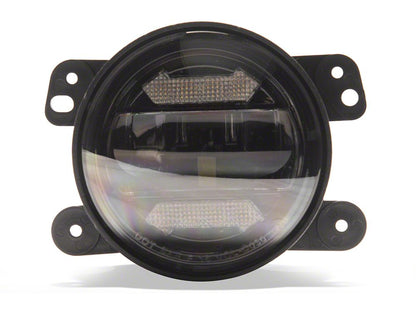 Raxiom Axial Series LED Angel Eye Fog Lights; Amber and White (07-18 Jeep Wrangler JK)