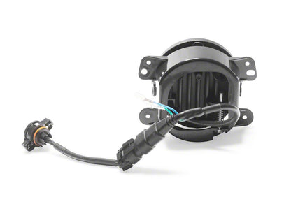 Raxiom Axial Series LED Angel Eye Fog Lights; Amber and White (07-18 Jeep Wrangler JK)