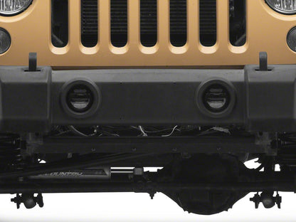 Raxiom Axial Series LED Angel Eye Fog Lights; Amber and White (07-18 Jeep Wrangler JK)