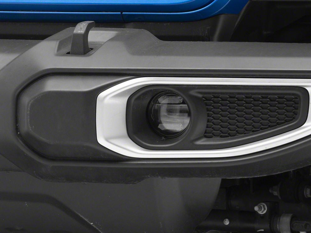 Raxiom Axial Series LED Angel Eye Fog Lights; Amber and White (18-25 Jeep Wrangler JL)